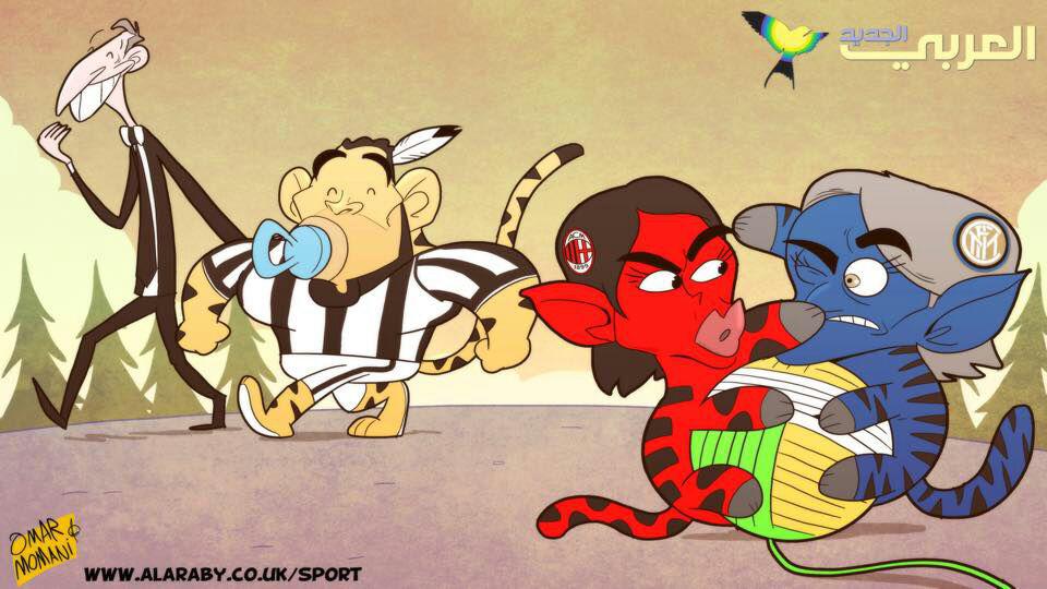 کاریکاتور روز: نبرد بی فایده تیم های میلانی در دربی دلامادونینا