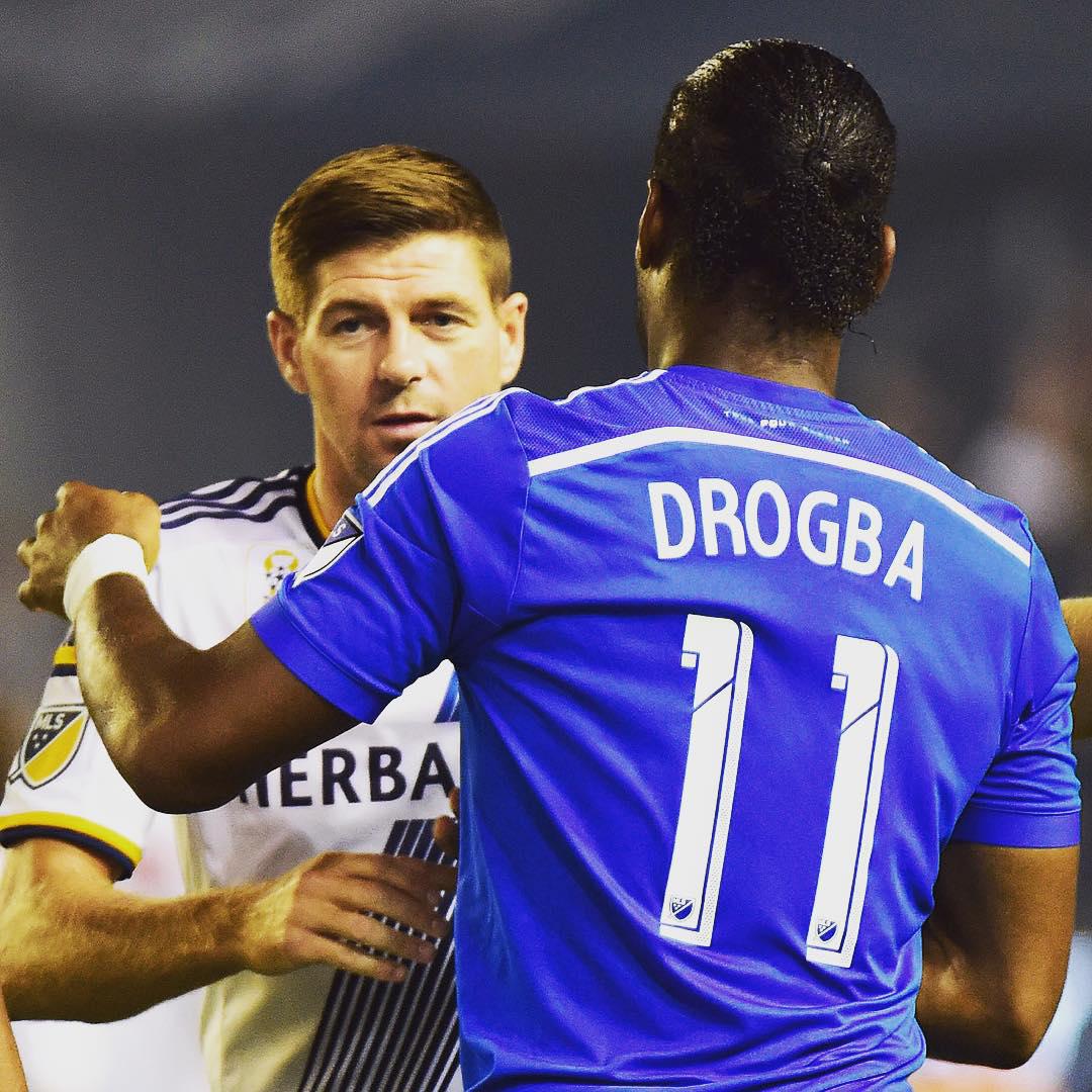 ملاقات جرارد با دروگبا در MLS (عکس) | طرفداری