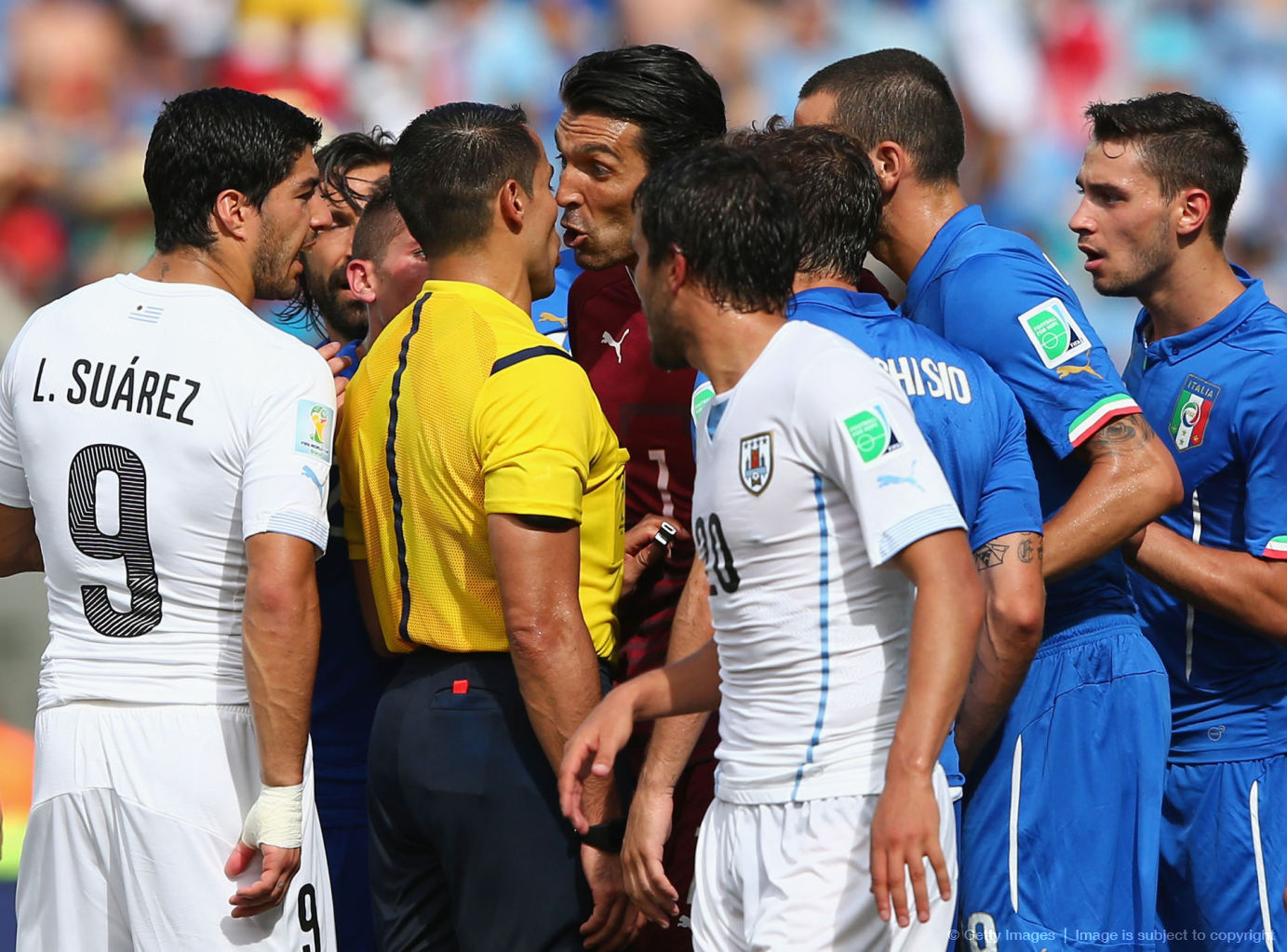 ایتالیا 0 -  1 اروگوئه؛ رویای بر باد رفته آتزوری های 10 نفره