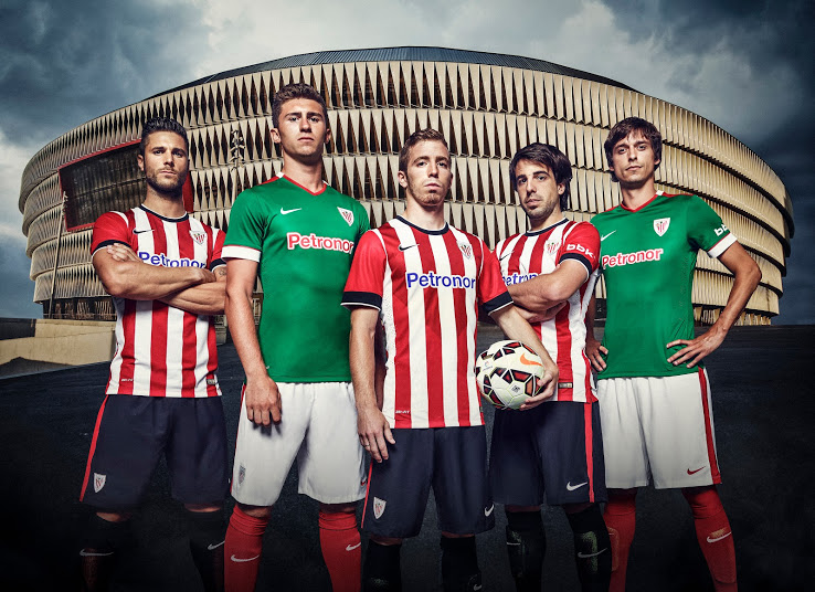 رونمایی رسمی ازپیراهن های تیم فوتبال اتلتیک بیلبائو برای فصل 2014/15