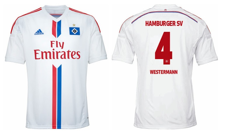 رونمایی از پیراهن تیم فوتبال هامبورگ برای فصل 2014/15