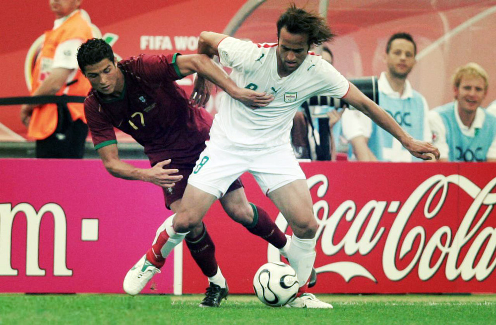 علی کریمی - جام جهانی 2006 - کریستیانو رونالدو - ایران و پرتغال